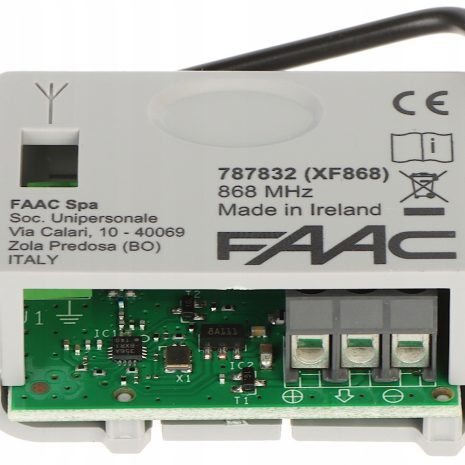 Modul-FAAC-XF868-odbiornik-pilota-Faac-414-Marka-Faac odbiornik pilota radioodbiornik sterownik pilota radiolinia